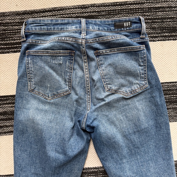 Kut from the Kloth Women's High Rise Reese Fab Ab Ankle Straight Leg Jean Size 2 - Picture 10 of 10